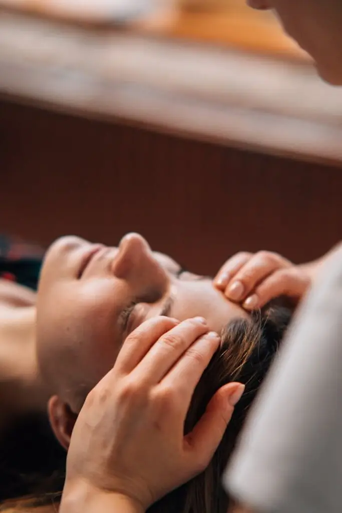 A Woman Having a Massage